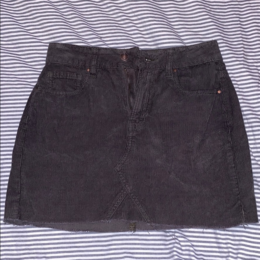 Pacsun Olive Green Corduroy Mini Skirt